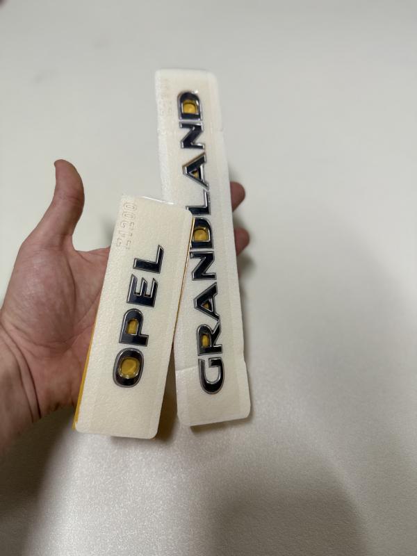 Opel ve Grandland Krom Bagaj Yazısı Seti 2’li Paket Logo Arma 3M 3D ABS