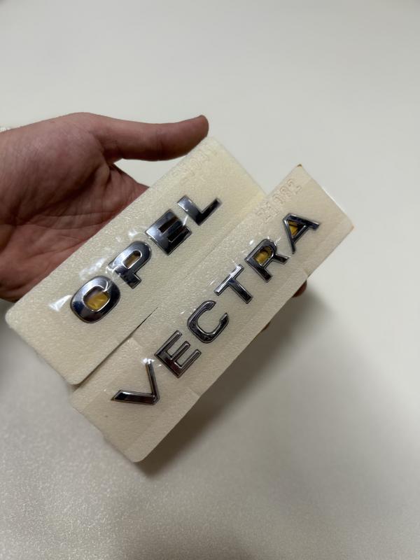 Opel ve Vectra Krom Bagaj Yazısı Seti 2’li 3M 3D ABS Arma Logo