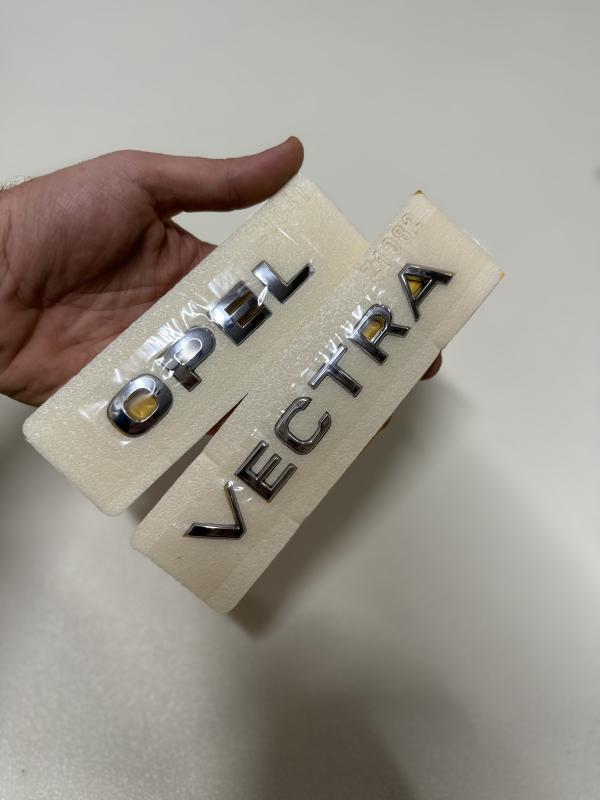 Opel ve Vectra Krom Bagaj Yazısı Seti 2’li 3M 3D ABS Arma Logo