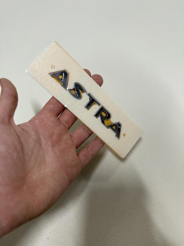 Astra Krom Bagaj Yazısı Logosu Arması 3M 3D ABS