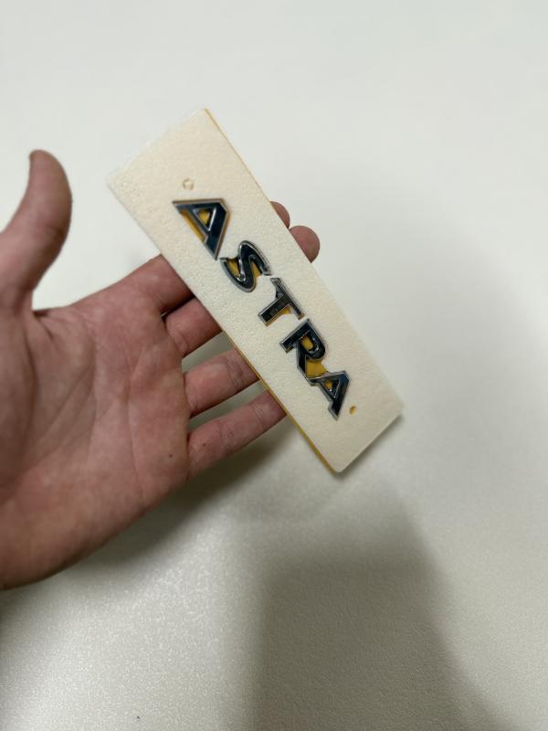 Astra Krom Bagaj Yazısı Logosu Arması 3M 3D ABS
