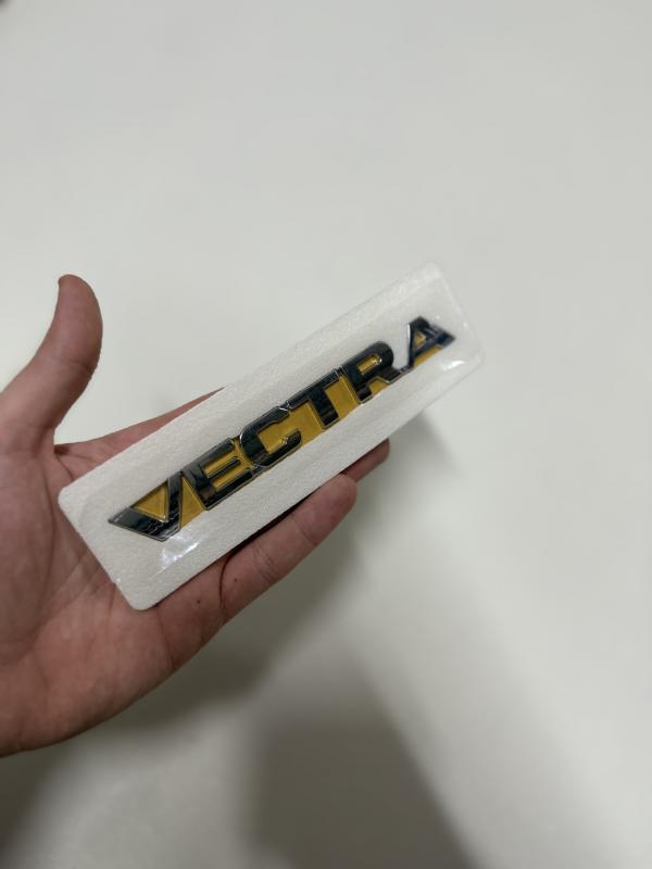 Vectra Birleşik Kalın Model Bagaj Yazısı Logosu Arması 3M 3D ABS