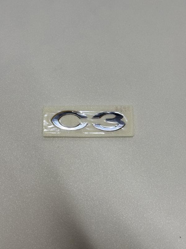 C3 Krom Bagaj Yazısı Kalın Model 3M 3D ABS