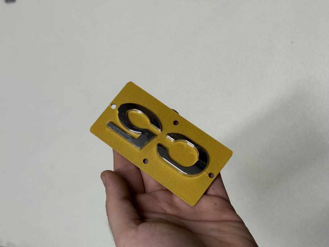 c5 Krom Bagaj Yazısı 3M 3D ABS