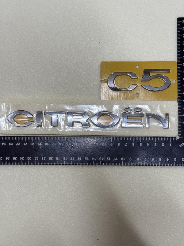 Citroen ve c5 Krom Bagaj Yazısı Seti 2’li 3M 3D ABS