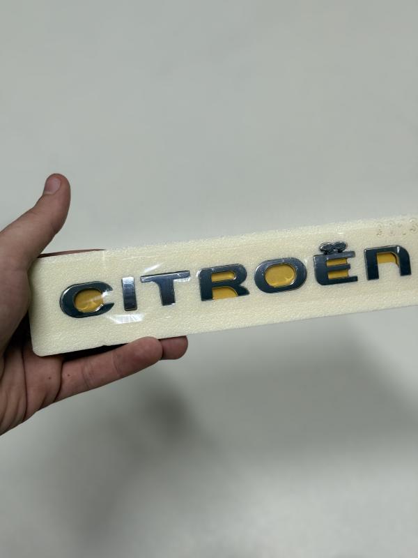 Citroen Orta Boy Krom Bagaj Yazısı 3M 3D ABS