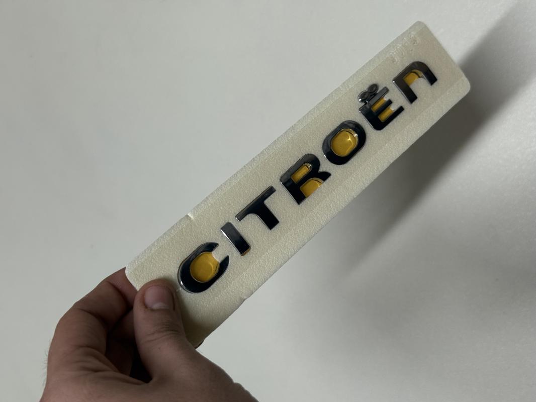 Citroen Orta Boy Krom Bagaj Yazısı 3M 3D ABS