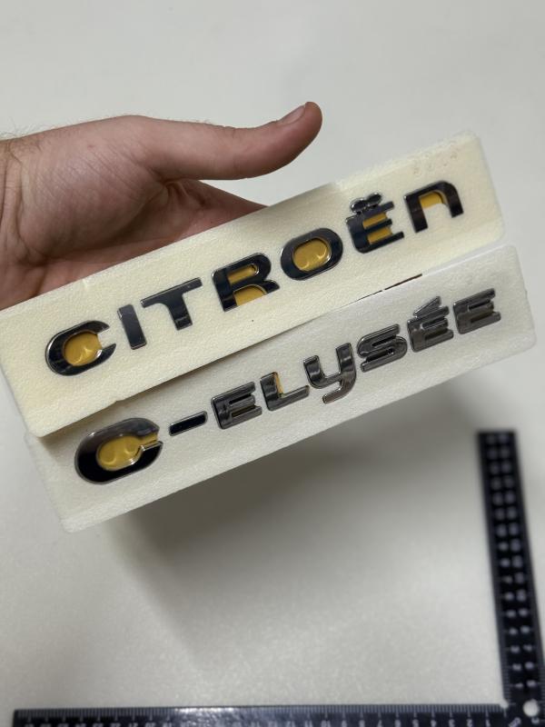 Citroen ve C-Elysee Krom Bagaj Yazısı Seti 2’li 3M 3D ABS