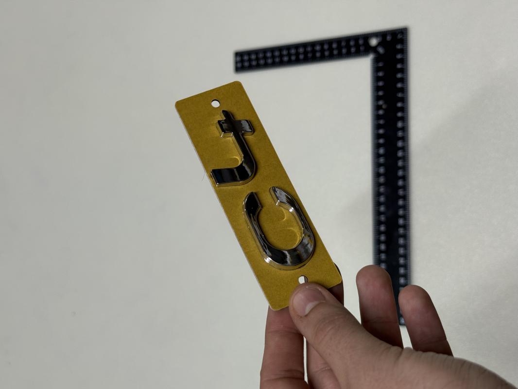 c4 İnce Model Krom Bagaj Yazısı 3M 3D ABS Logo Arma