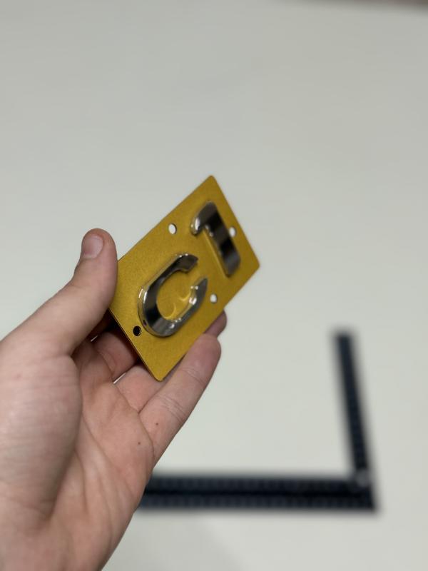 c1 İnce Model Krom Bagaj Yazısı 3M 3D ABS Logo Arma