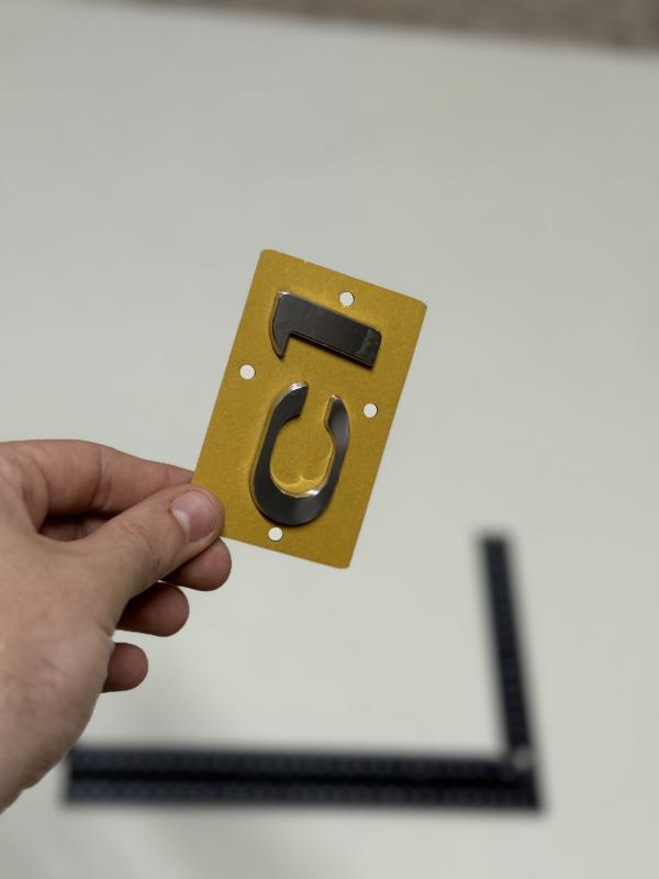 c1 İnce Model Krom Bagaj Yazısı 3M 3D ABS Logo Arma