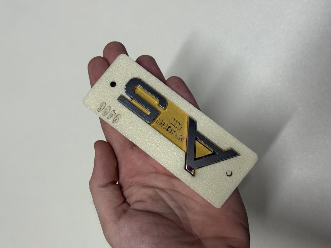 A5 Krom Bagaj Yazısı Logosu Arması 3M 3D ABS