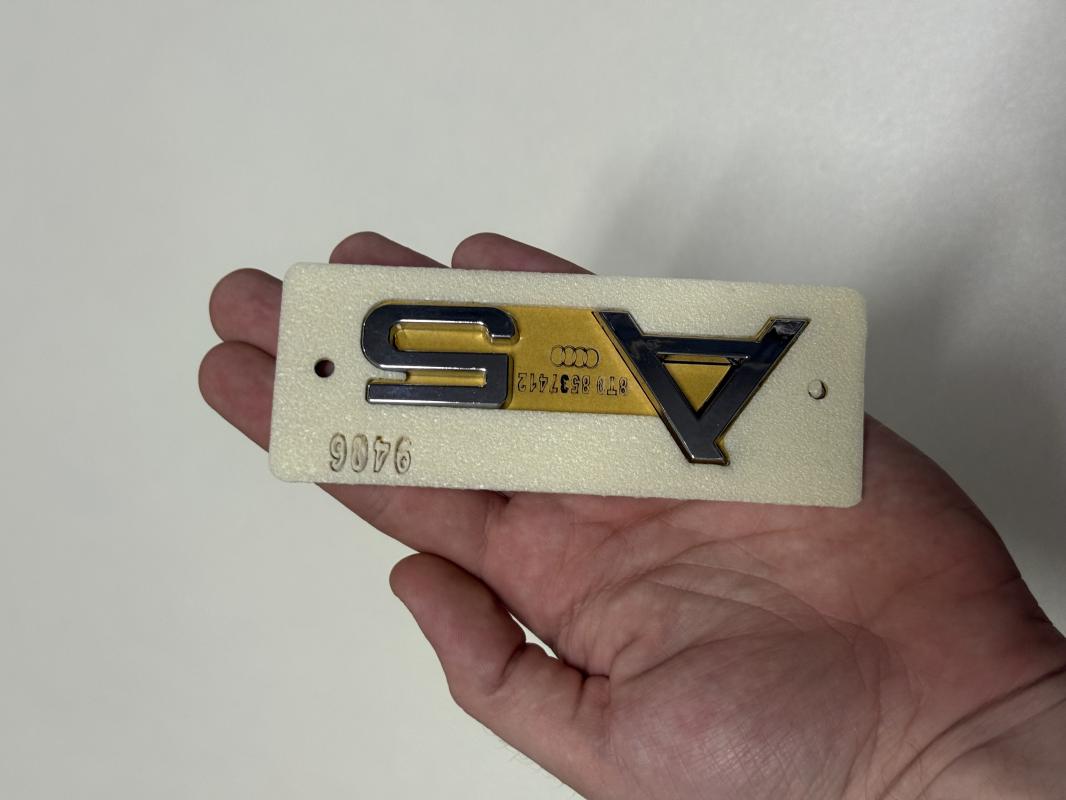 A5 Krom Bagaj Yazısı Logosu Arması 3M 3D ABS