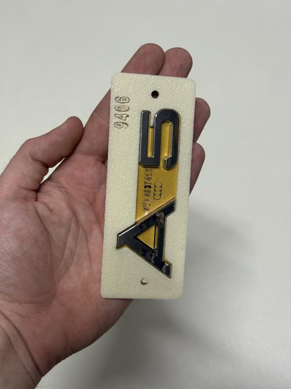 A5 Krom Bagaj Yazısı Logosu Arması 3M 3D ABS