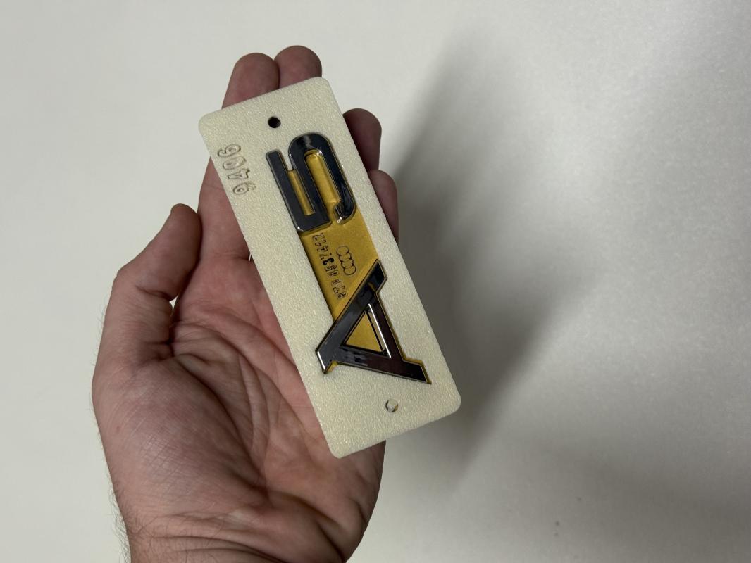 A5 Krom Bagaj Yazısı Logosu Arması 3M 3D ABS