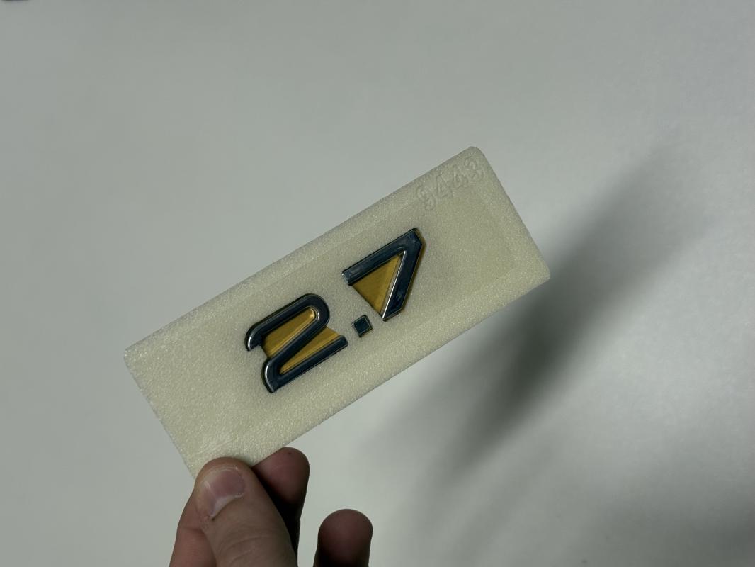 2.7 Krom Bagaj Yazısı Logosu Arması A4, A5, A6, A7, A8, Allroad, Q5 ile Uyumlu 3M 3D ABS
