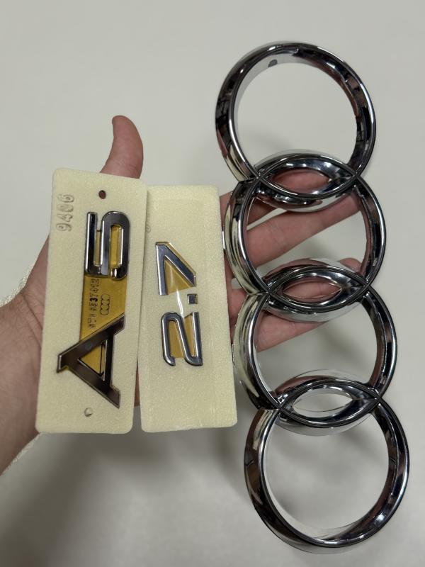 A5 ve 2.7 Krom Bagaj Yazısı ve Panjur Arması Seti 3’lü Paket Logosu Arması 3M 3D ABS
