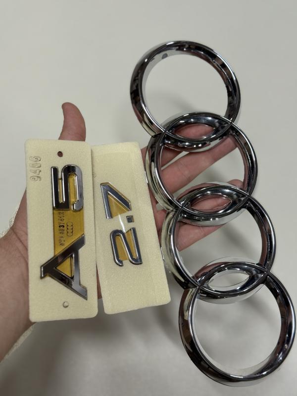 A5 ve 2.7 Krom Bagaj Yazısı ve Panjur Arması Seti 3’lü Paket Logosu Arması 3M 3D ABS