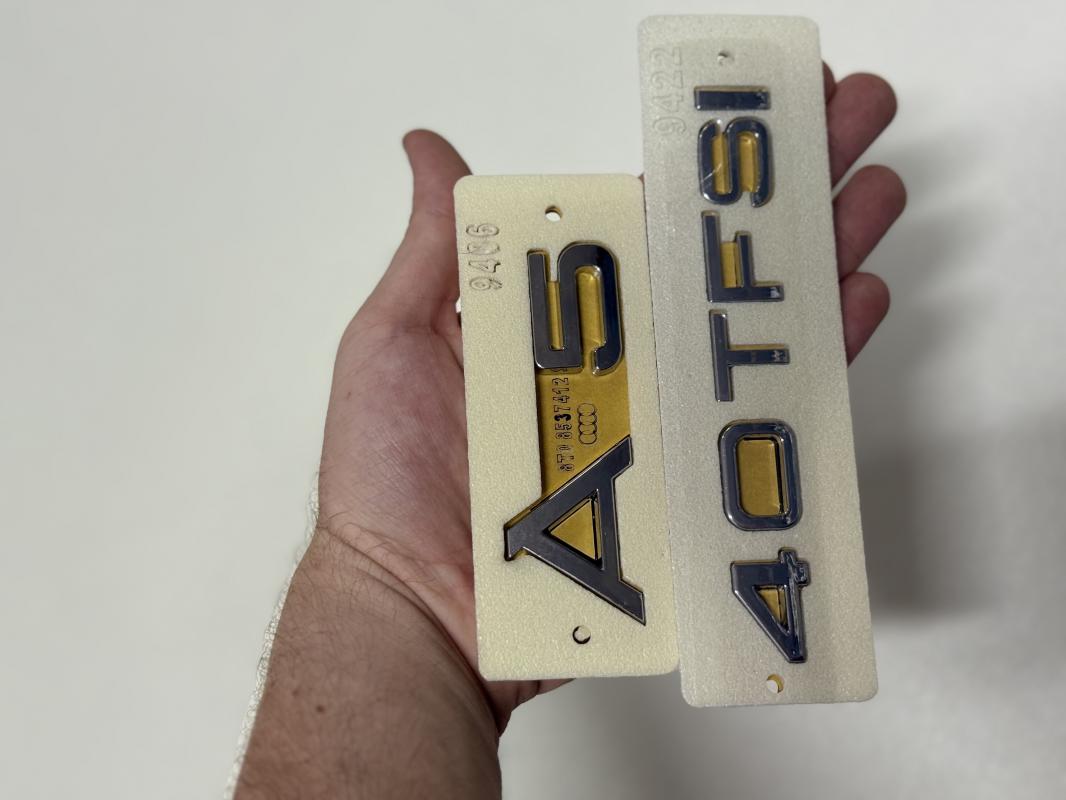 A5 ve 40 TFSI Krom Bagaj Yazısı Seti 2’li Paket 3M 3D ABS