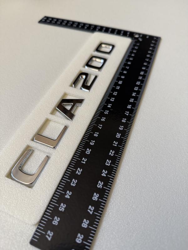 CLA 200 Krom Bagaj Yazısı 3M 3D ABS Logo Arma