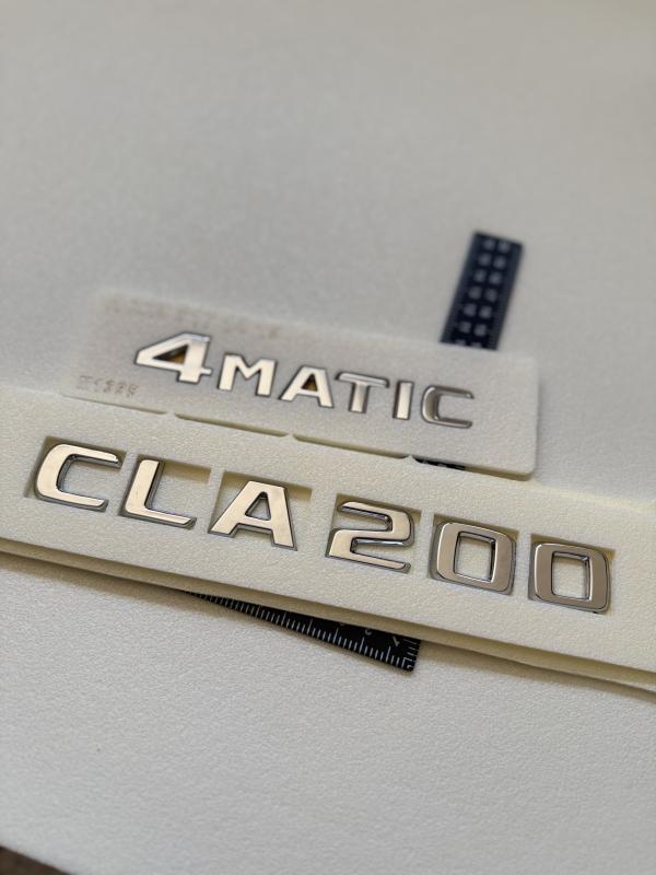 CLA 200 ve 4Matic Krom Bagaj Yazısı Seti 2’li 3M 3D ABS 3M 3D ABS Logo Arma