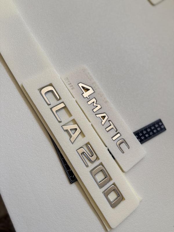 CLA 200 ve 4Matic Krom Bagaj Yazısı Seti 2’li 3M 3D ABS 3M 3D ABS Logo Arma