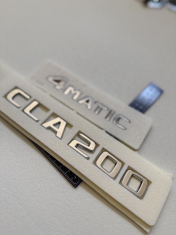 CLA 200 ve 4Matic Krom Bagaj Yazısı Seti 2’li 3M 3D ABS 3M 3D ABS Logo Arma