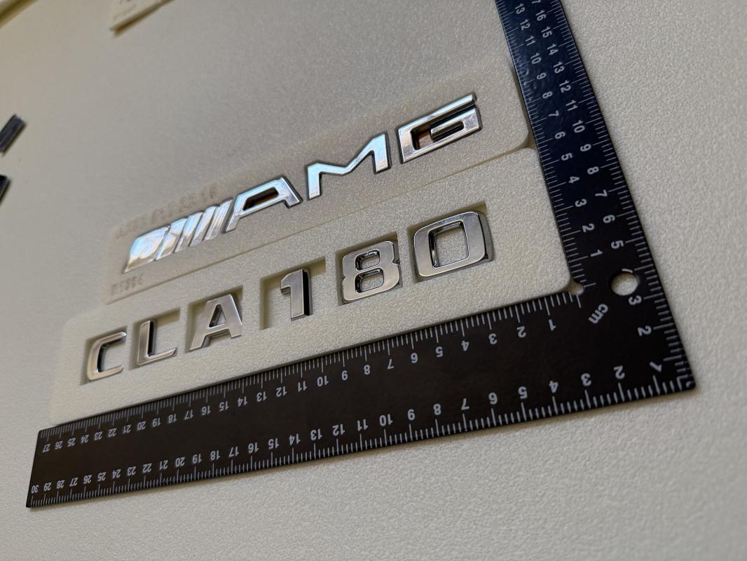 CLA 180 ve AMG Krom Bagaj Yazısı Seti 2’li 3M 3D ABS 3M 3D ABS Logo Arma
