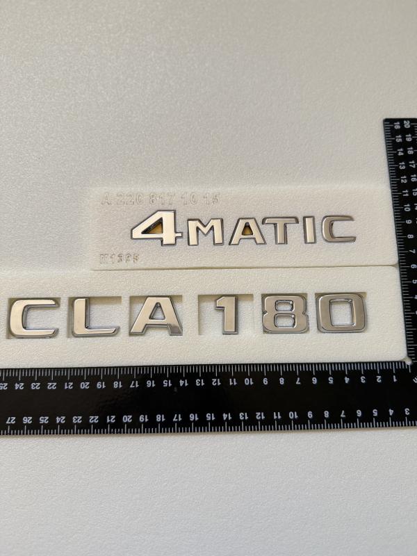 CLA 180 ve 4Matic Krom Bagaj Yazısı Seti 2’li 3M 3D ABS 3M 3D ABS Logo Arma