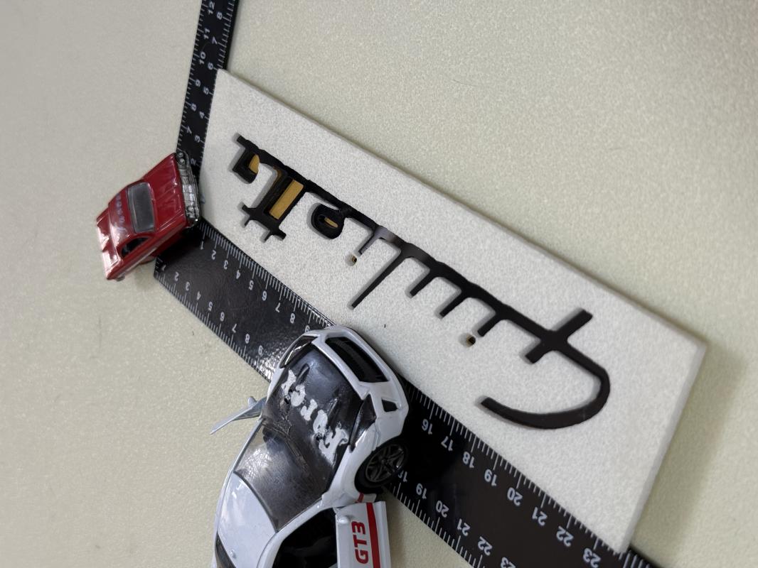 Giulietta Piano Black ABS Bagaj Yazısı 3M 3D ABS