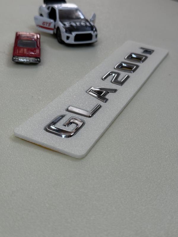 GLA 200d Krom Bagaj Yazısı 3M 3D ABS