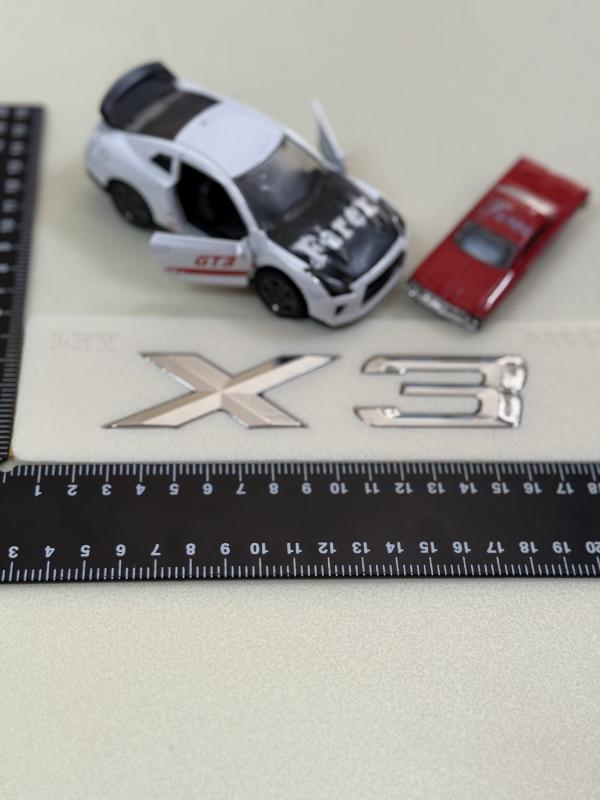 X3 Krom Bagaj Yazısı 3M 3D ABS