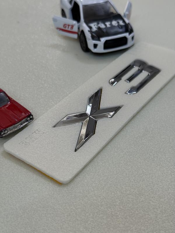 X3 Krom Bagaj Yazısı 3M 3D ABS