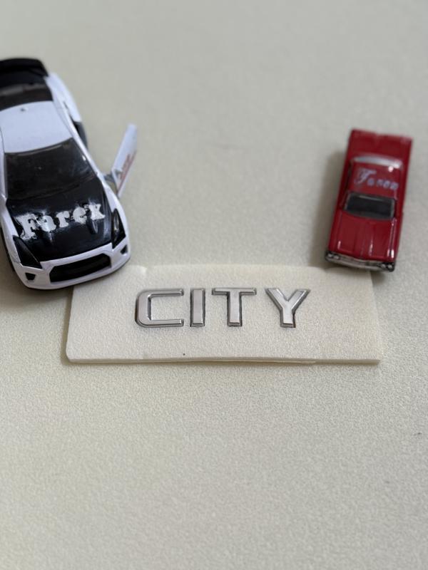 City Krom Bagaj Yazısı 3M 3D ABS