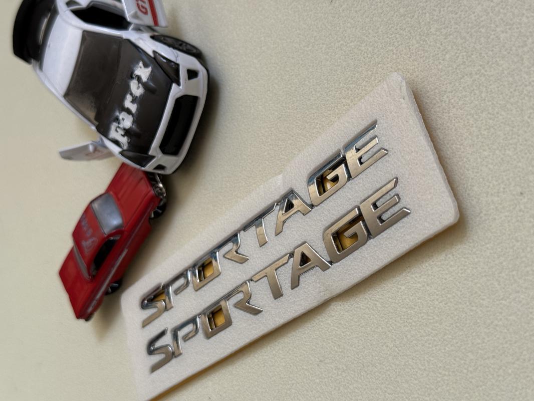 Sportage Krom Çamurluk Yazısı Seti 2’li 3M 3D ABS