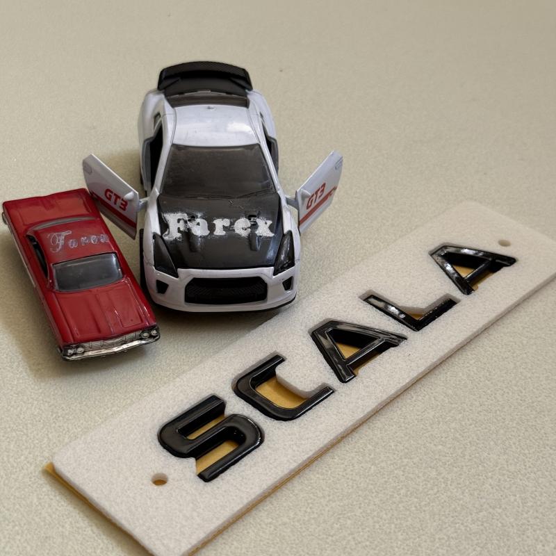 Scala Piano Black Bagaj Yazısı 3M 3D ABS