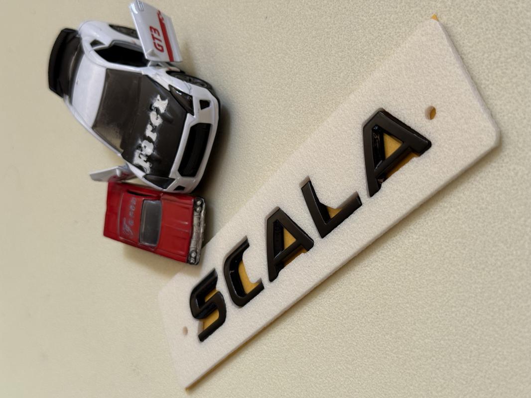 Scala Piano Black Bagaj Yazısı 3M 3D ABS