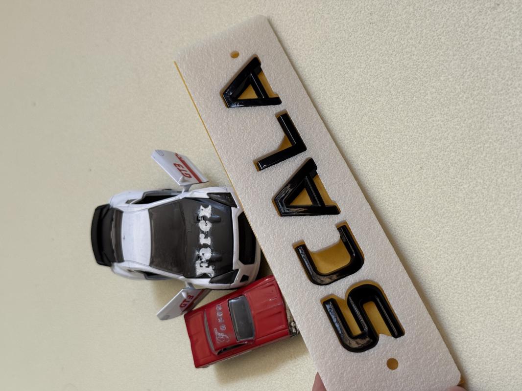 Scala Piano Black Bagaj Yazısı 3M 3D ABS