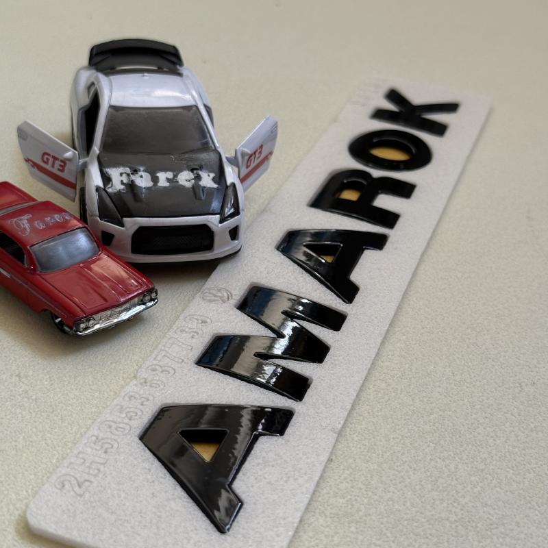 Amarok Piano Black Bagaj Yazısı 3M 3D ABS