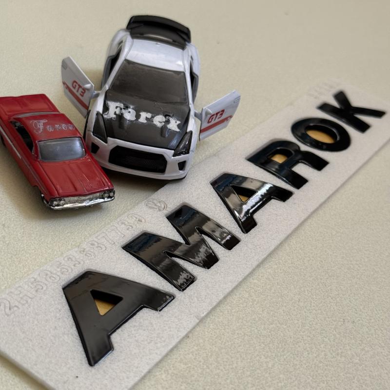 Amarok Piano Black Bagaj Yazısı 3M 3D ABS