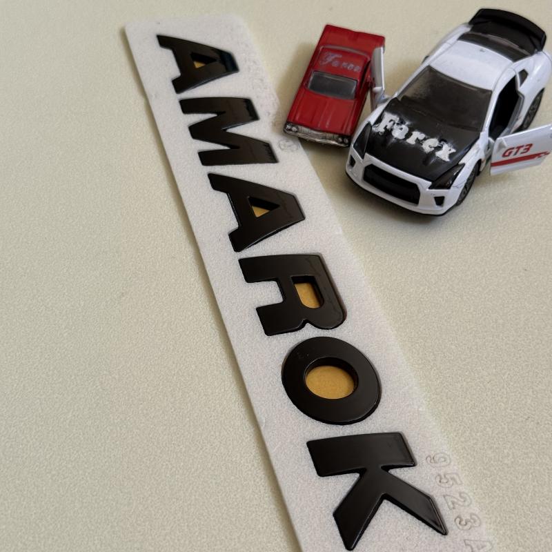 Amarok Piano Black Bagaj Yazısı 3M 3D ABS