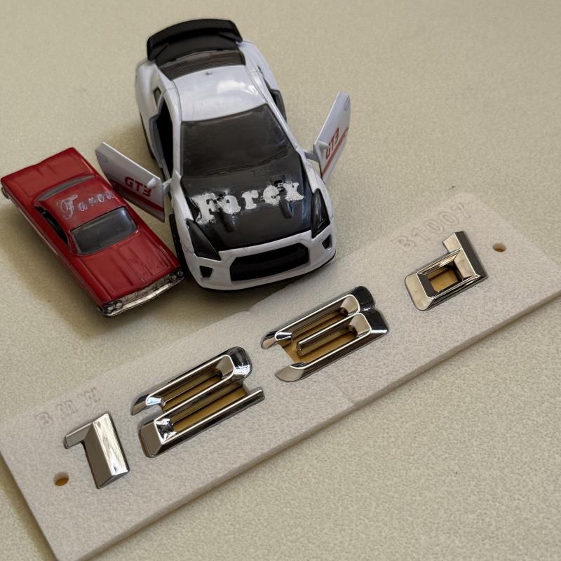 123d Krom Bagaj Yazısı 3M 3D ABS