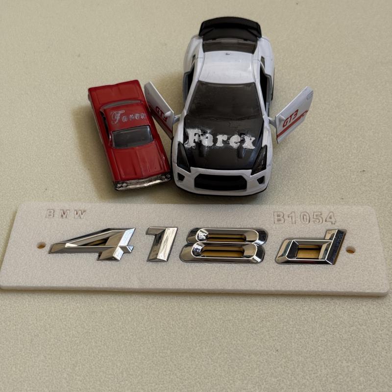 418d Krom Bagaj Yazısı 3M 3D ABS