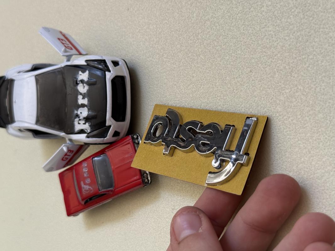 Fiesta BE91 MK4 Krom Bagaj Yazısı 3M 3D ABS