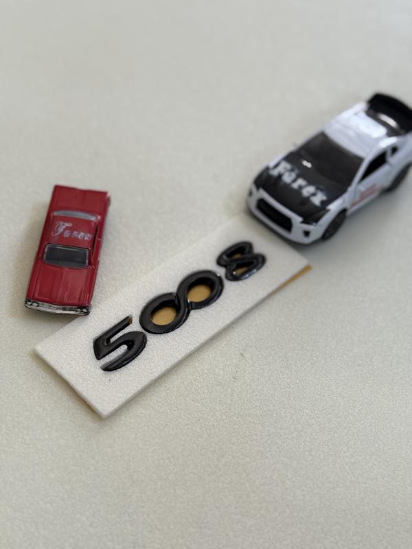 5008 Piano Black Ön Kaput ve Bagaj Yazısı 3M 3D ABS (1 Adet)