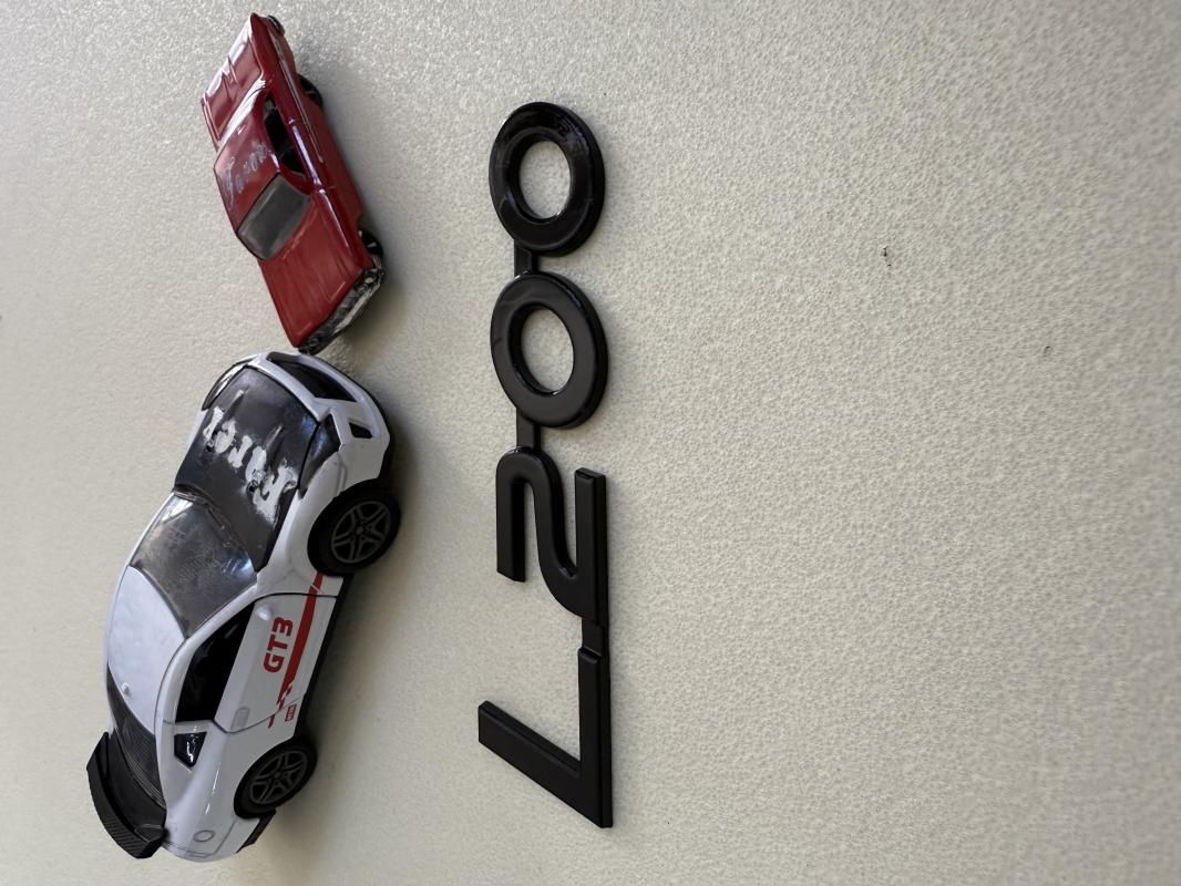 L200 Piano Black Bagaj Yazısı 3M 3D ABS