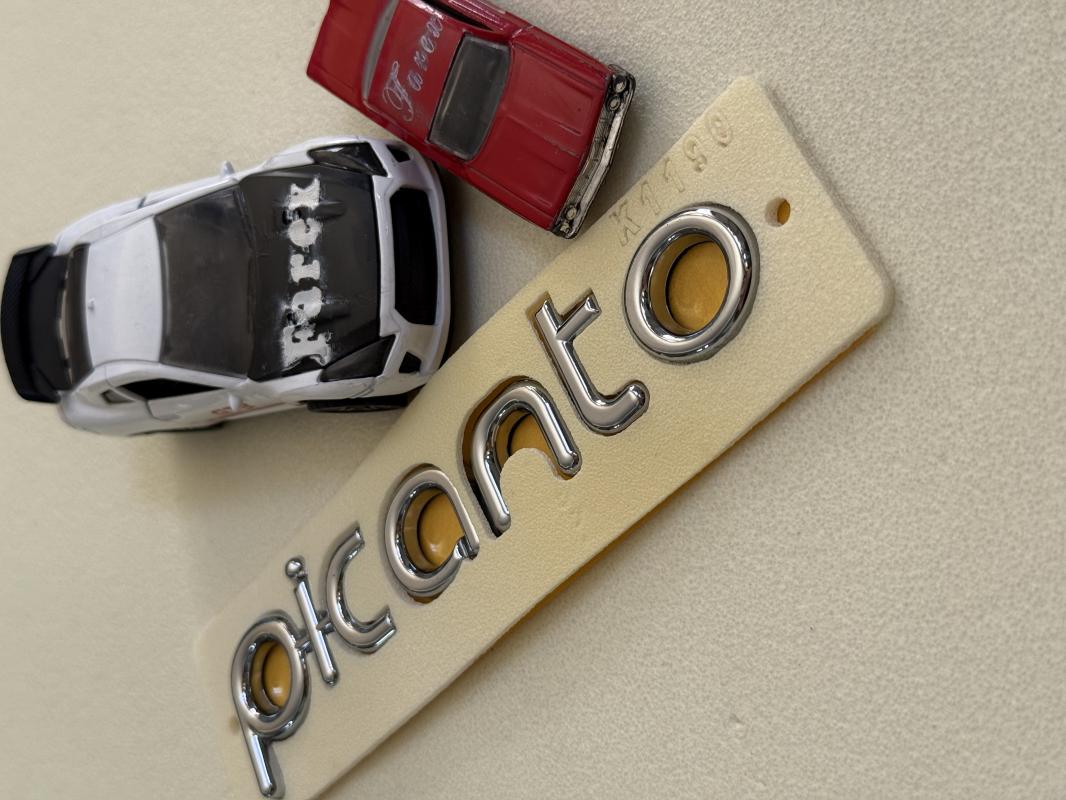 Picanto Krom Bagaj Yazısı 3M 3D ABS