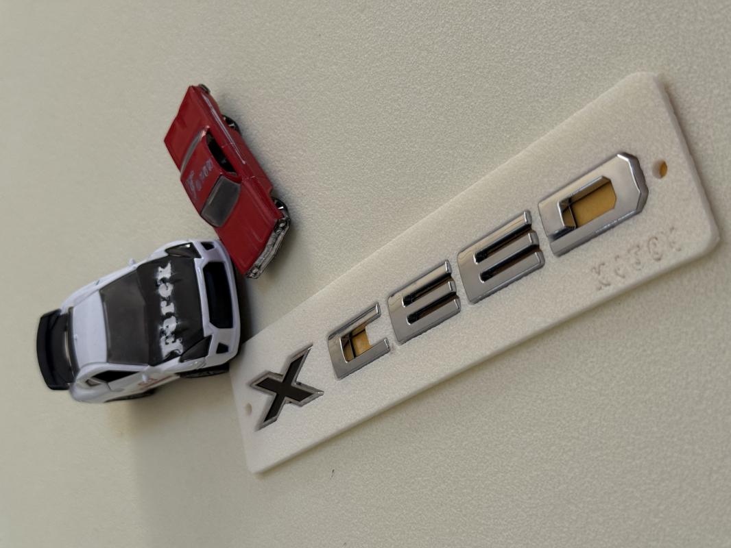 X Ceed Krom Bagaj Yazısı 3M 3D ABS