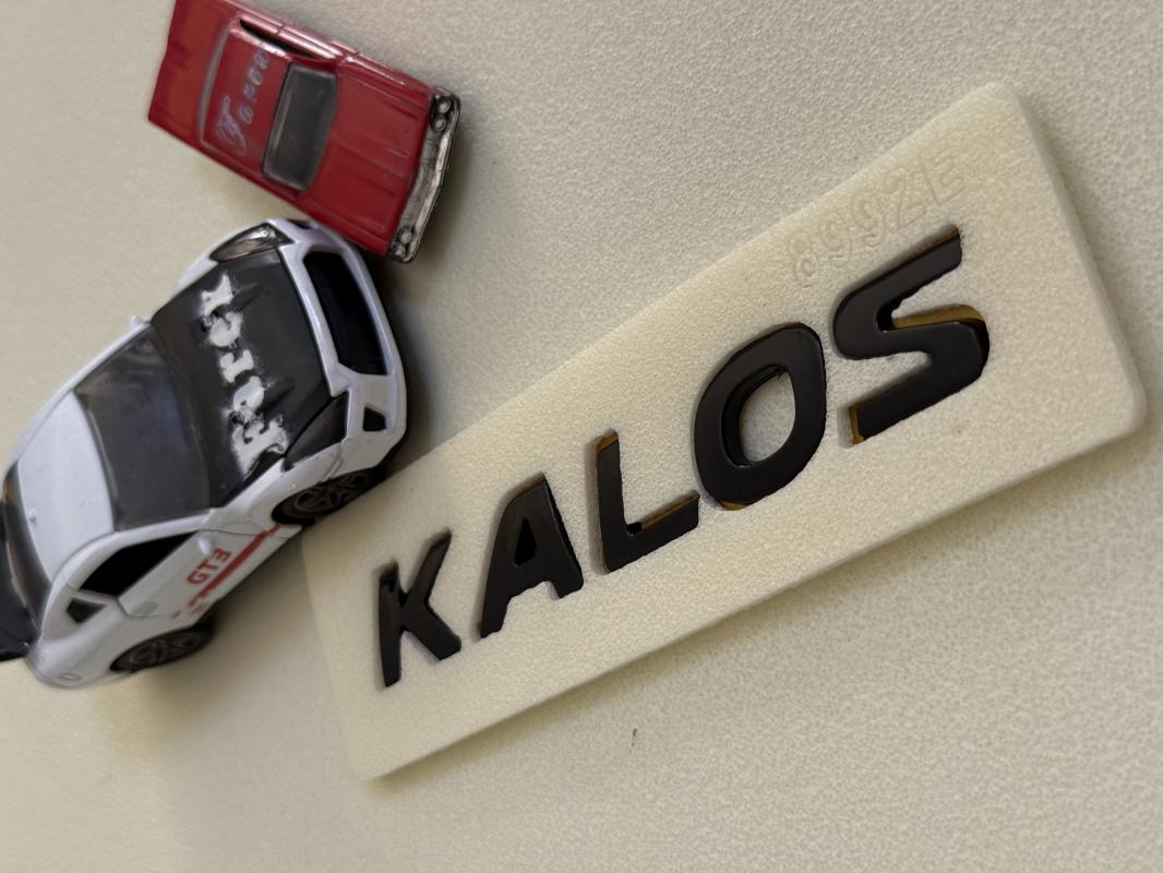 Kalos Piano Black Bagaj Yazısı 3M 3D ABS