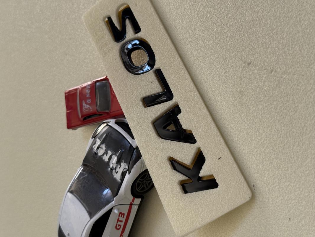 Kalos Piano Black Bagaj Yazısı 3M 3D ABS